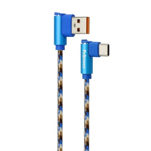 직각형 USB 데이터 충전케이블 (C타입/1M/그린/펠로우즈)_N1402100