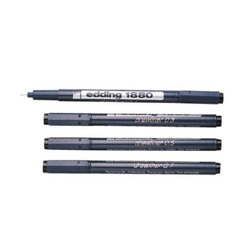 에딩 제도필기용펜 e-1880(0.3mm/흑색)_N2203600