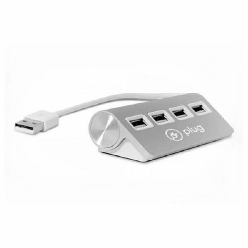 USB 4포트 허브 (BTH-006C/실버/플러그)_N1410810