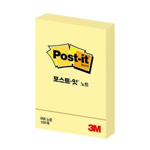 3M 포스트잇 노트 656 Y(노랑)(51x76mm 노랑)_N3500610