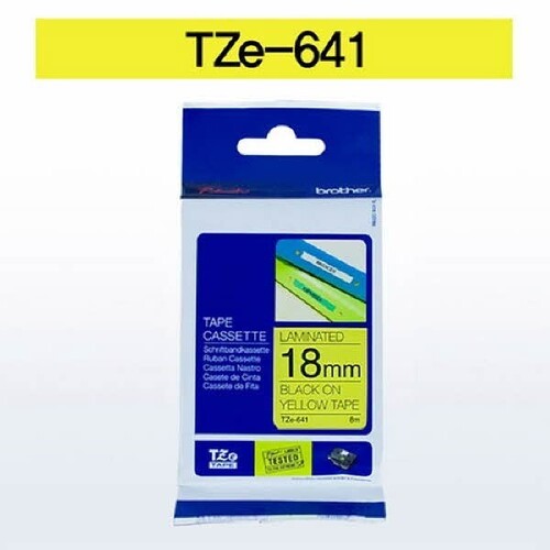 브라더 테이프카트리지(TZe-641/18mm/노랑/흑색문자)_N6000025