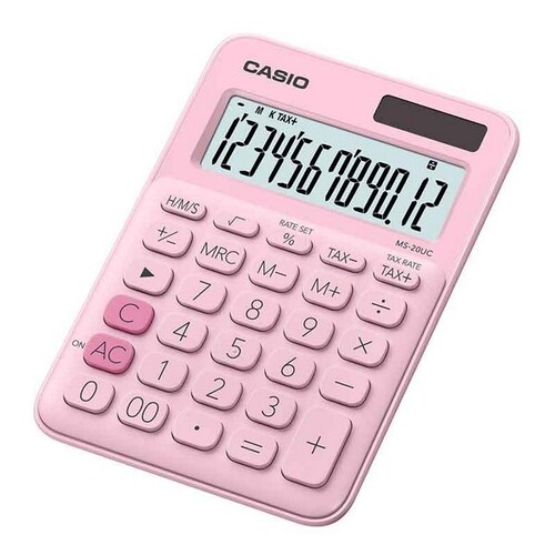 카시오 컬러계산기 MS-20UC 핑크_N6164840