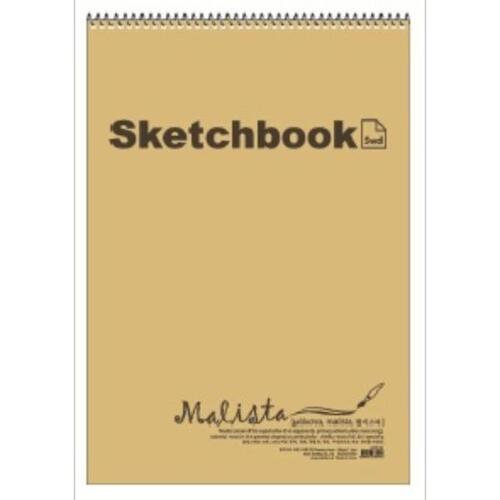 말리스타 스케치북(5절/200g/m²/320x428mm/19매)_N5131300