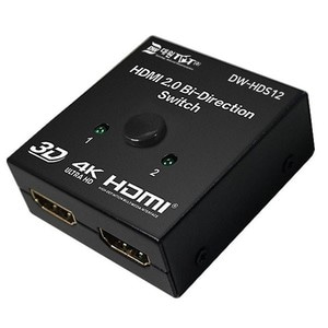 HDMI 2.0 선택기(2:1 / 양방향 지원 / 버튼식) (DW-HDS12/대원TMT)_N1750150