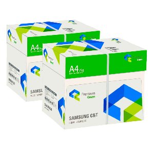 삼성 그린 A4 복사용지(A4용지) 75g 2500매 2BOX