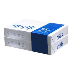 밀크 A4 복사용지(A4용지) 85g 1000매(500매 2권)