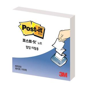포스트잇 팝업리필 KR-330 화이트(76x76mm(총 100장/1패드))_N3590700
