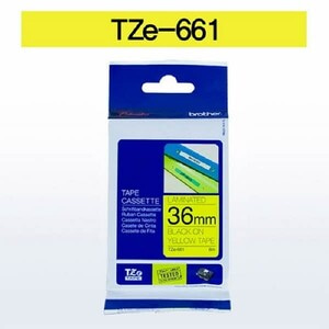 브라더 테이프카트리지(TZe-661/36mm/노랑/흑색문자)_N6602570