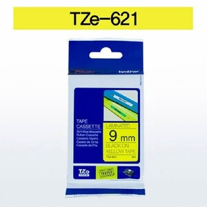 브라더 테이프카트리지(TZe-621/9mm/노랑/흑색문자)_N6322800