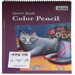 세르지오 색연필 전용스케치북(A5/25매)_N5144100