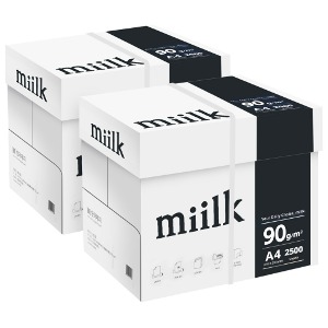 밀크PT A4 복사용지(A4용지) 90g 2500매 2BOX